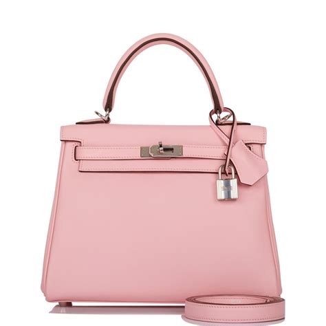 hermes rose sakura kelly 25|Hermes kelly couture.